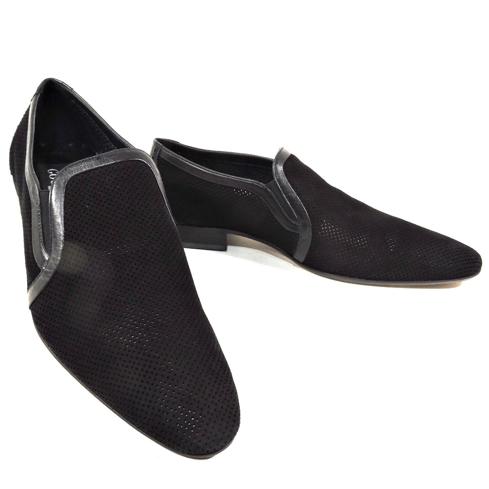 GOODMAN 🇮🇹 MEN'S BLACK SUEDE COMFORT SUMMER LOAFERS